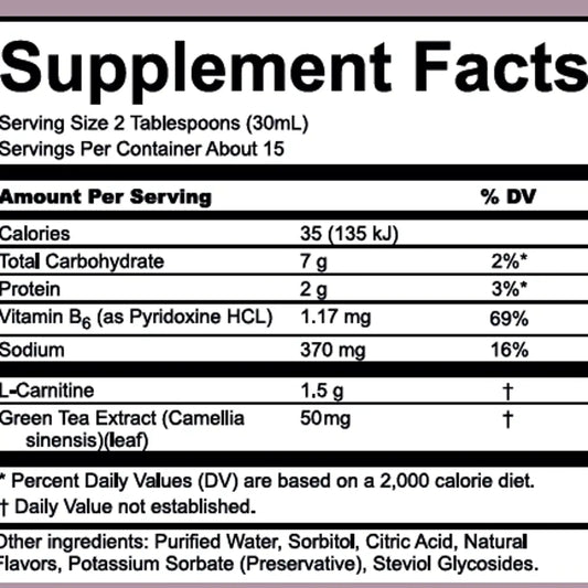 Nutriplus L-Carnitine Apple & Peach